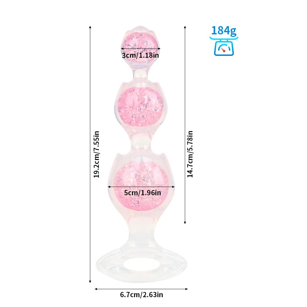 Flower Triple Crystal Butter Plug