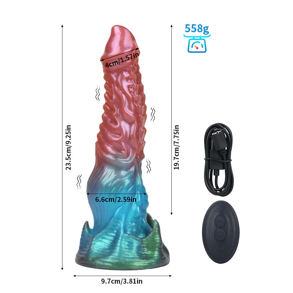 Ghost Red Blue Green Electric Vibrating Dildo