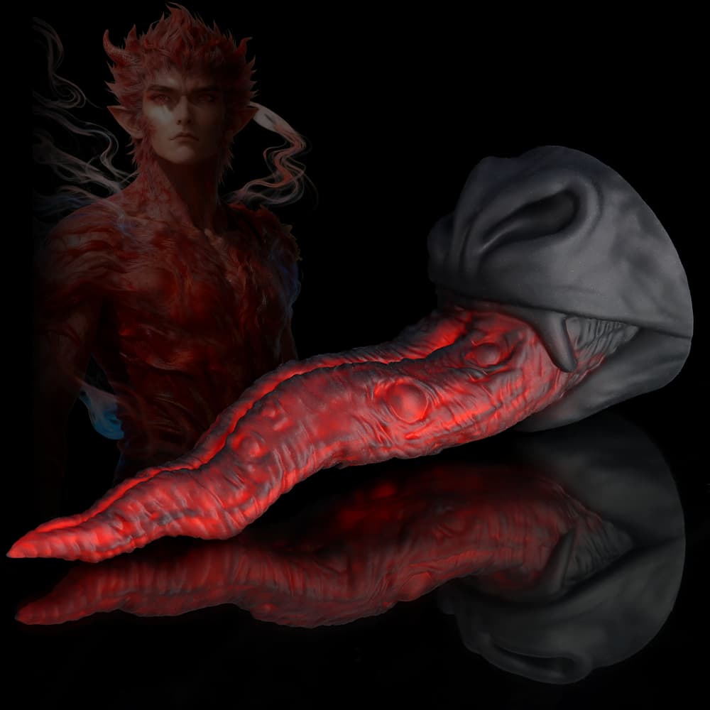 Ghost Tongue Crimson Fantasy Dildo