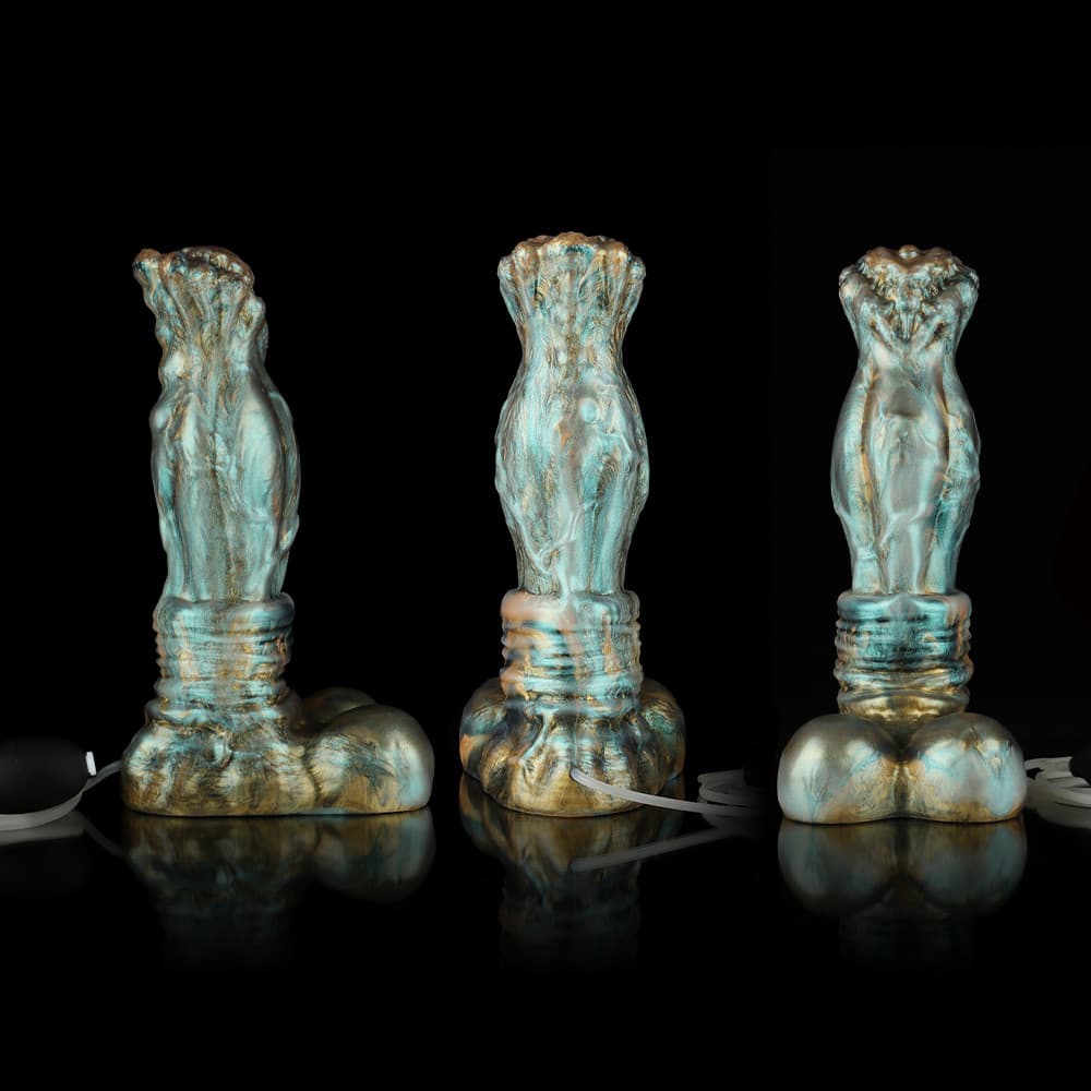 Luan Gradient Green Knot Dildo - Ejaculating Dildo