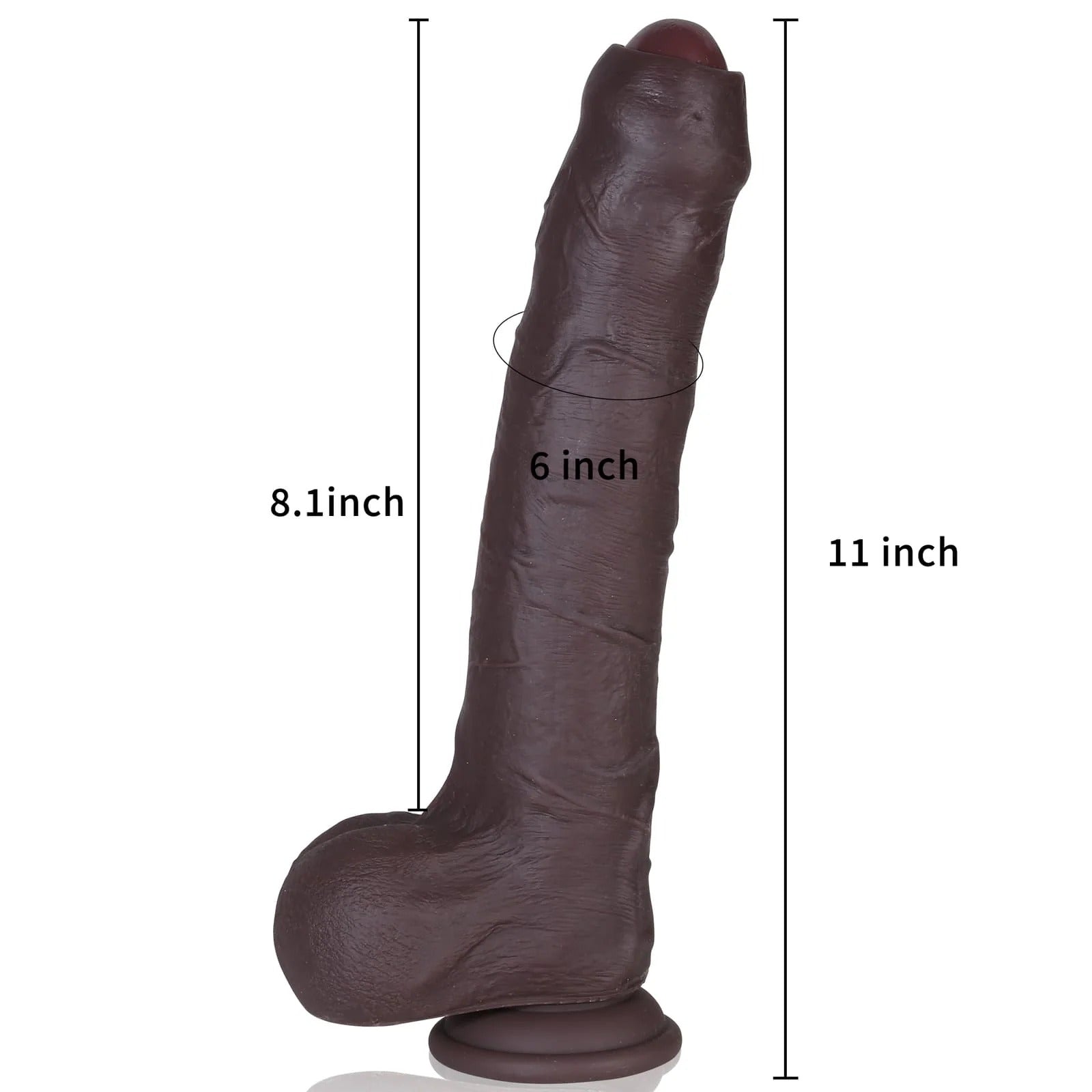 Diego 11inch Huge Foreskin Sliding Skin Life Like Dildo Uncut Dildo