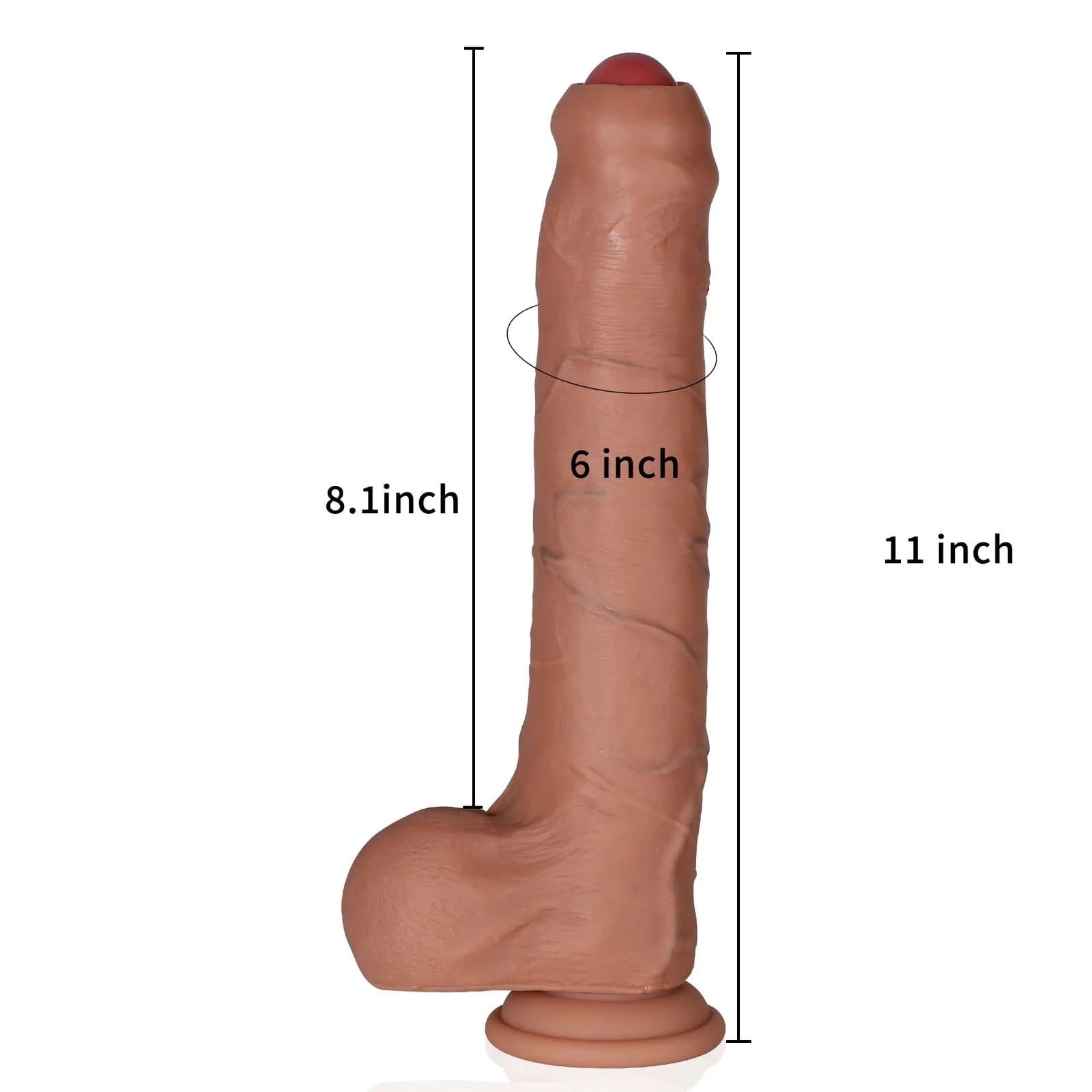 Diego 11inch Huge Foreskin Sliding Skin Life Like Dildo Uncut Dildo