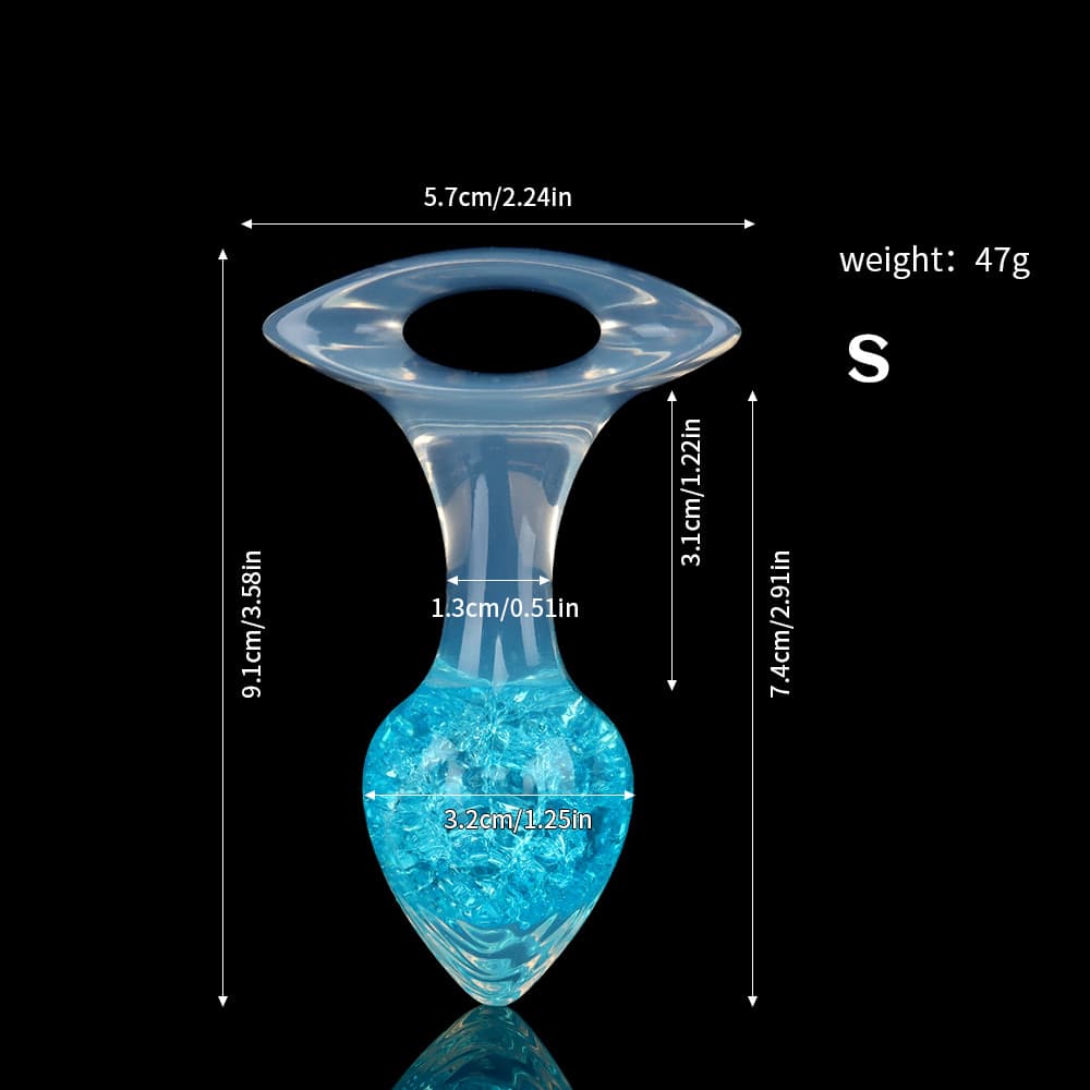 Heart Crystal Butter Plugs