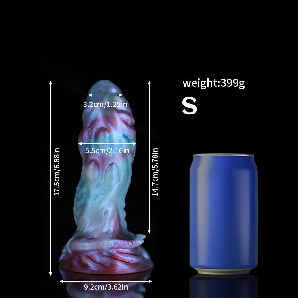 Taurus Gradient Blue Purple Knot Dildo