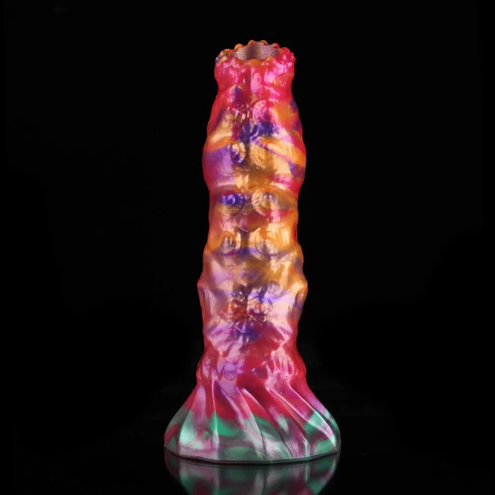 Flaming Rainbow Ovipositor Dildo(With Egg)