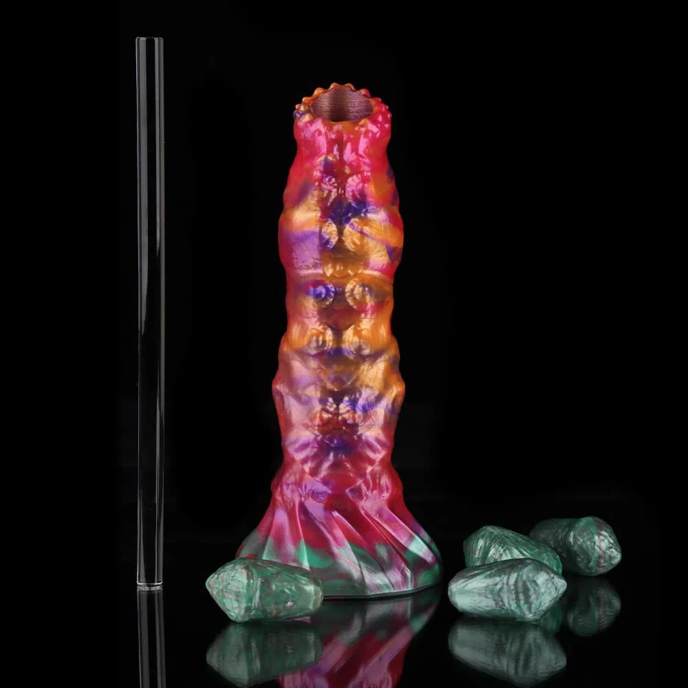 Flaming Rainbow Ovipositor Dildo(With Egg)