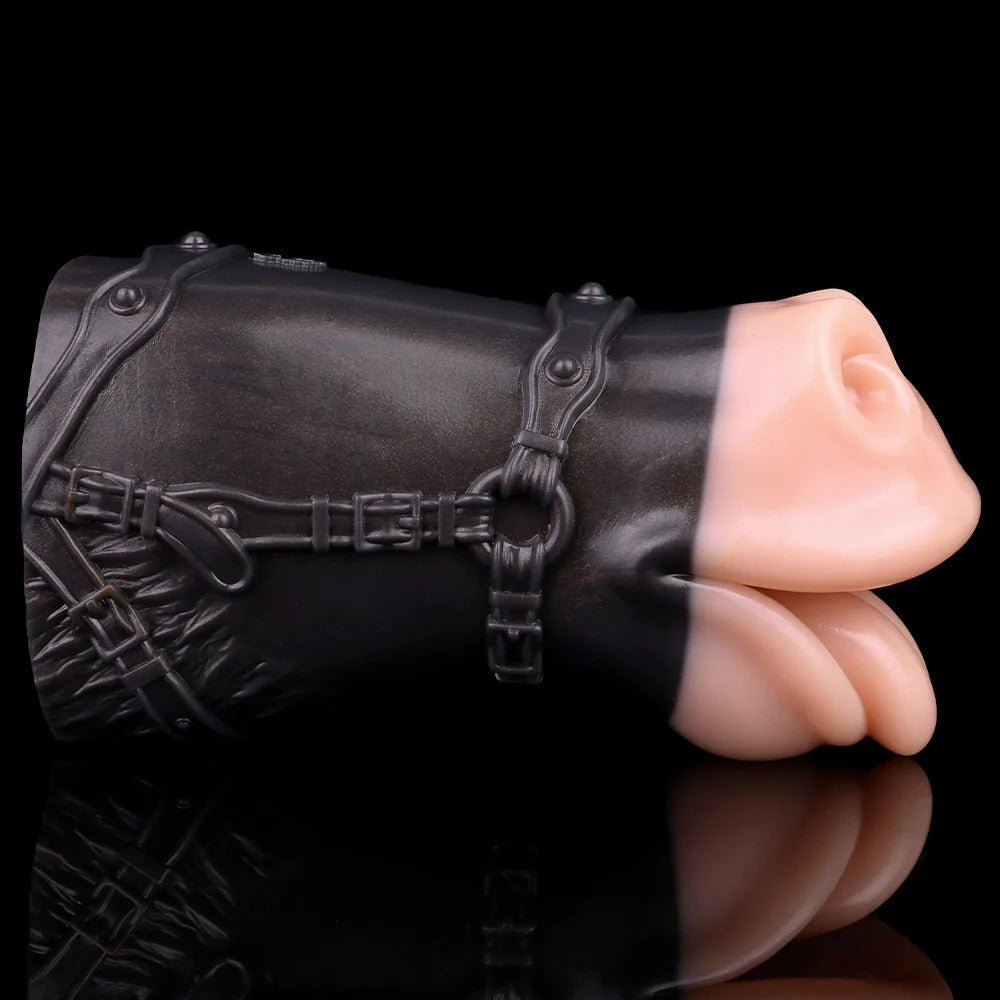 Realistic Horse Mouth Pocket Pussy Masturbator - Fantasy Animal Oral Sex Penis Massage