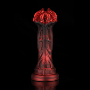 Cannibal Crimson Fantasy Knot Dildo by Knot Dildo with detailed textures and vivid red color