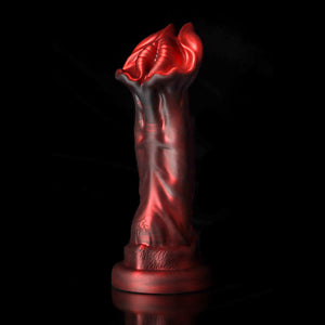 Cannibal Crimson Fantasy Knot Dildo by Knot Dildo with detailed design and vibrant red color