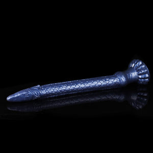 Knot Dildo Eel Blue Oversized Tentacle Anal Plug made of soft material for comfortable use