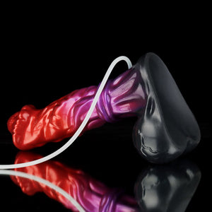 Knot Dildo Lords Red Purple Black Squirting Knot Dildo with realistic design and dual color for pleasure