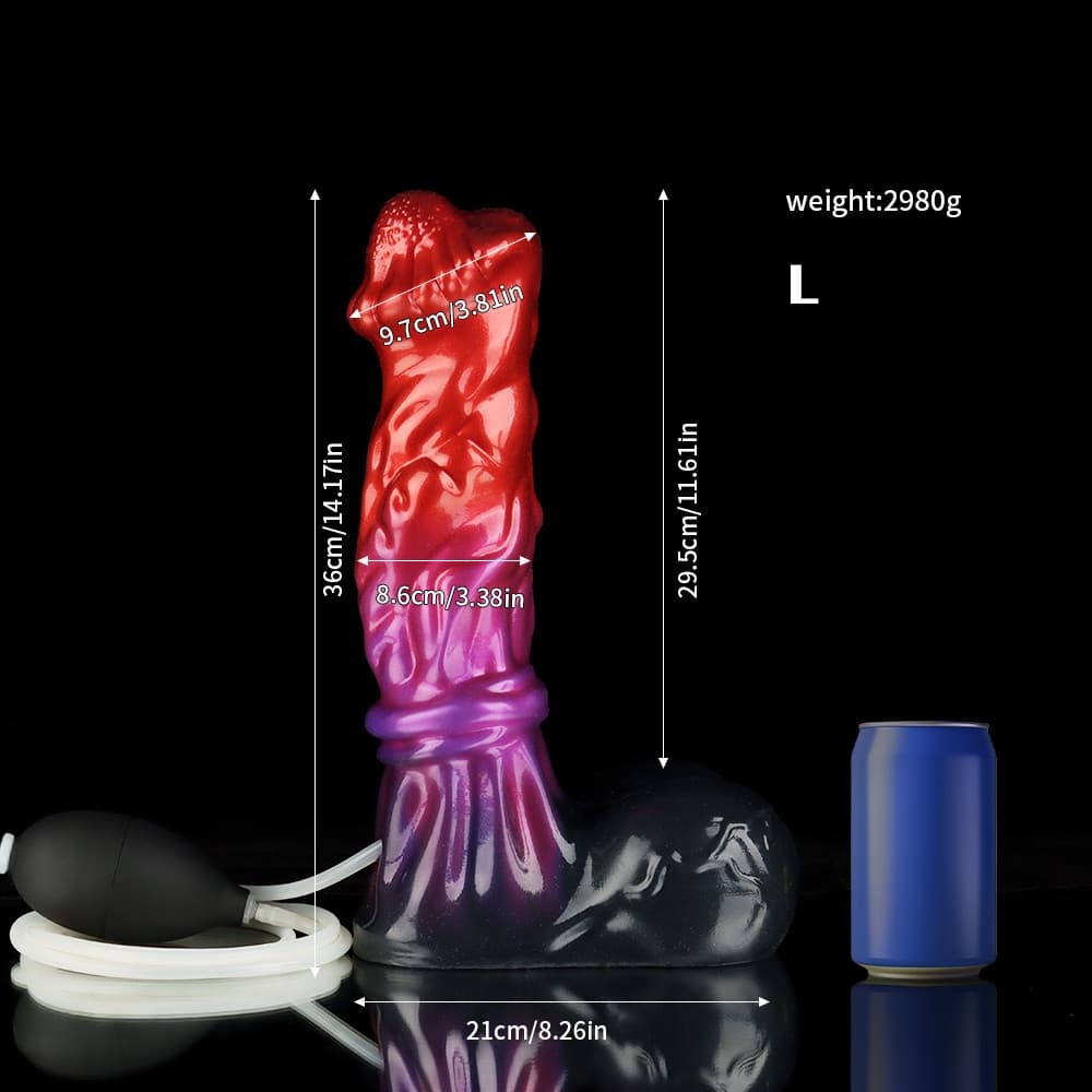 Knot Dildo Lords Red Purple Black Squirting Knot Dildo with realistic design and strong suction base