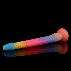 Knot Dildo Octopus Blue Yellow Purple Tentacle Dildo with textured surface for enhanced pleasure