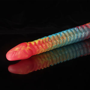 Knot Dildo Octopus Rainbow Tentacle Dildo for Fantasy Play with a colorful, textured design