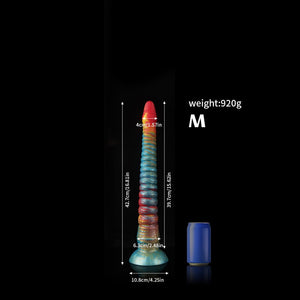 Knot Dildo Octopus Rainbow Tentacle Dildo for Fantasy Play with detailed texture and vibrant colors