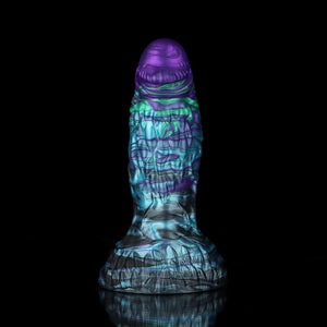 Knot Dildo Pangolin Blue Purple Horse Dildo - Bold Pleasure with unique swirl design and realistic texture