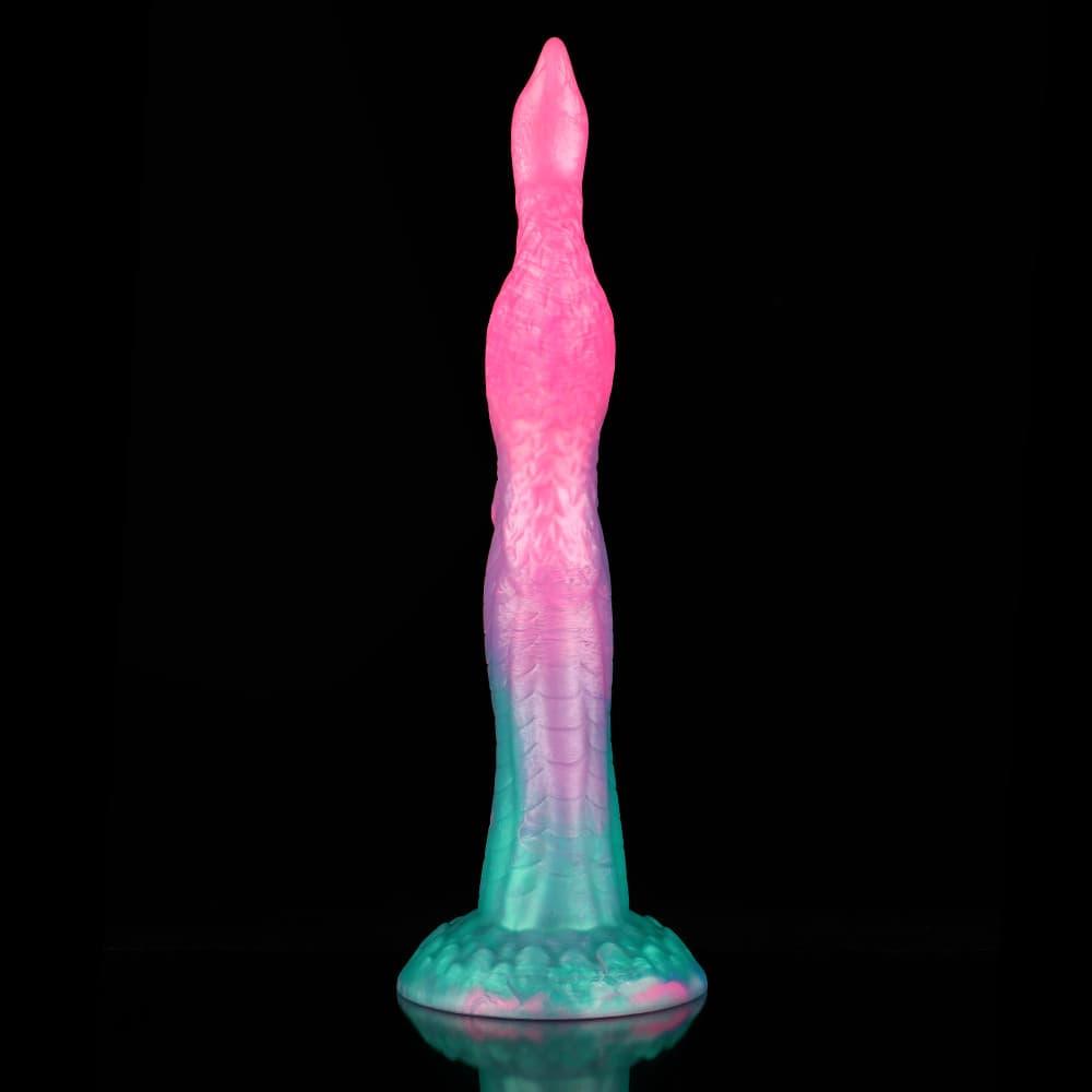 Knot Dildo Peacock Pink Green Animal Monster Knot Dildo designed for unique pleasure experiences