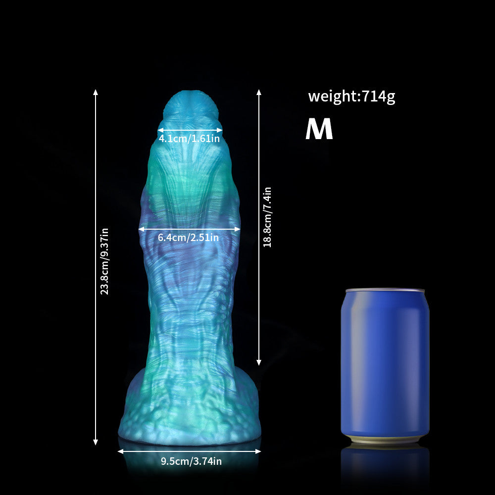 Pisces Gradient Green Blue Knot Dildo by Knot Dildo featuring flexible design and unique colors