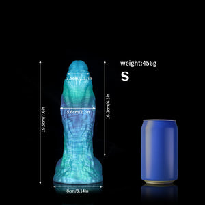 Pisces Gradient Green Blue Knot Dildo by Knot Dildo, featuring unique color blend and detailed design