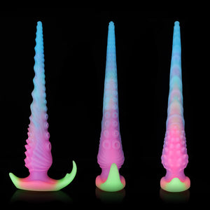 Knot Dildo Sailing Octopus Hand Blue Pink Purple Tentacle Dildo with textured surface
