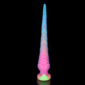 Knot Dildo Sailing Octopus Hand Blue Pink Purple Tentacle Dildo with a textured design and vibrant colors