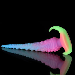 Knot Dildo Sailing Octopus Hand Blue Pink Purple Tentacle Dildo with intricate texture and vibrant colors