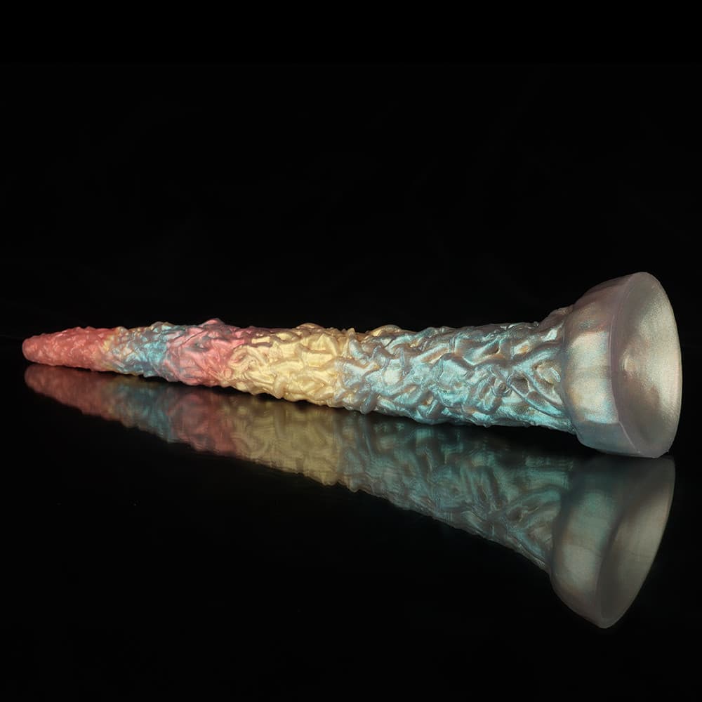 Knot Dildo Vine Rainbow Tentacle Dildo - Anal Plug with a textured, colorful design