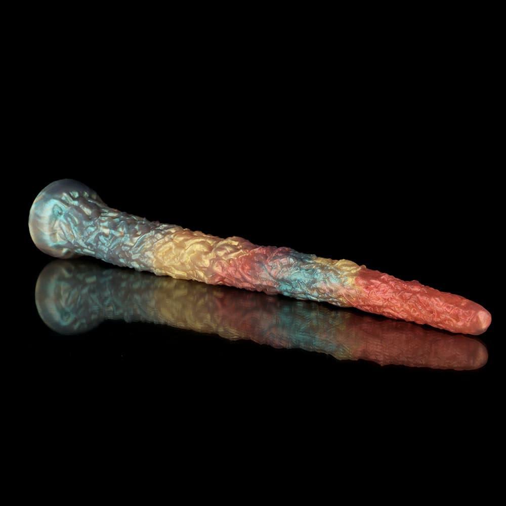 Knot Dildo Vine Rainbow Tentacle Dildo - Anal Plug with textured design and vibrant colors
