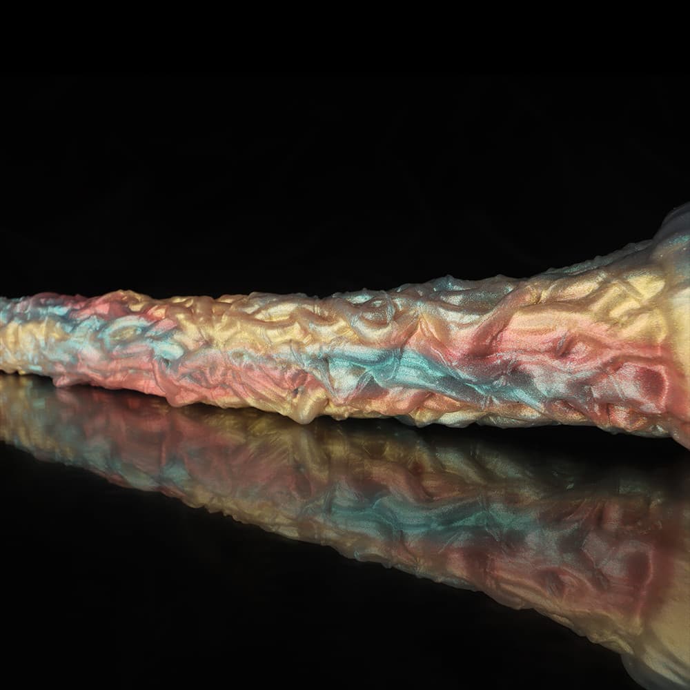 Knot Dildo Vine Rainbow Tentacle Dildo - Anal Plug with a textured and colorful design
