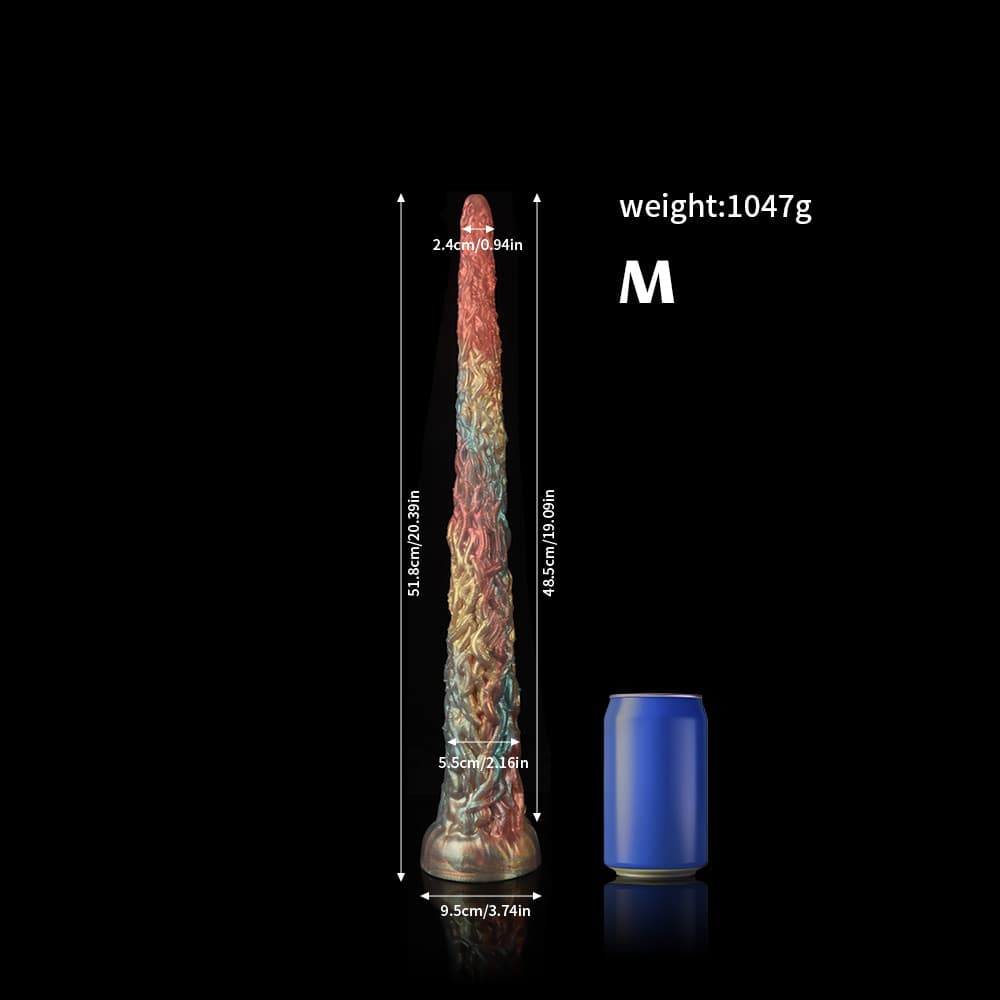 Knot Dildo Vine Rainbow Tentacle Dildo - Anal Plug with detailed texture and vibrant colors for enhanced pleasure