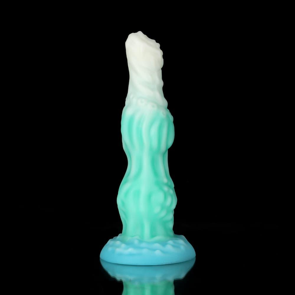 Knotdildo Dog Blue Green Knotted Dildo for Ultimate Pleasure with Textured Design