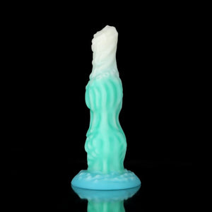 Knotdildo Dog Blue Green Knotted Dildo for Ultimate Pleasure with Textured Surface and Unique Design