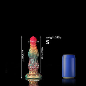 Knotdildo Rainbow Fantasy Knotted Dildo for Ultimate Pleasure with vibrant colors and realistic design