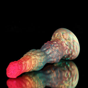 Knotdildo Rainbow Fantasy Knotted Dildo for Ultimate Pleasure with colorful textured design