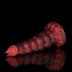 Sphinx Crimson Fantasy Knot Dildo for Ultimate Pleasure with a textured design for enhanced stimulation