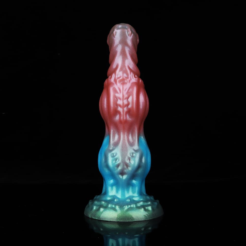 Knotdildo Dog Rainbow Electric Vibrating Dildo – Silicone Fantasy Toy