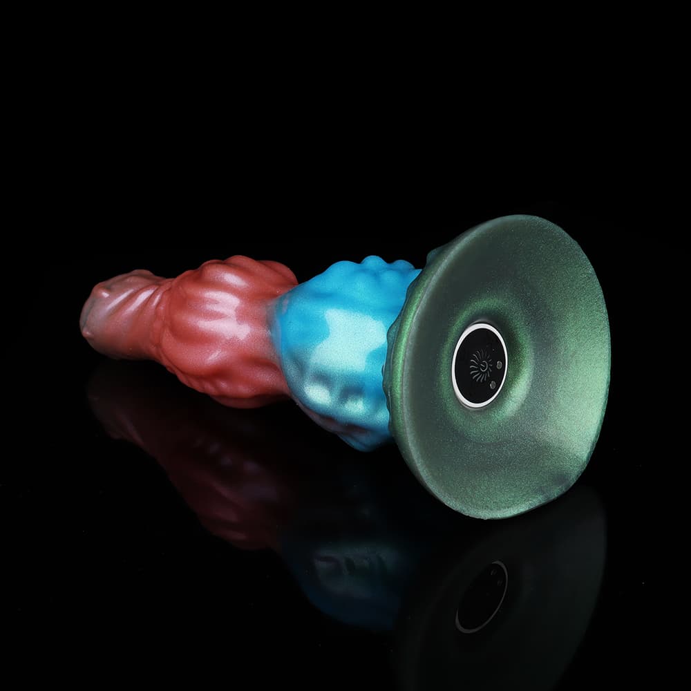 Knotdildo Dog Rainbow Electric Vibrating Dildo – Silicone Fantasy Toy
