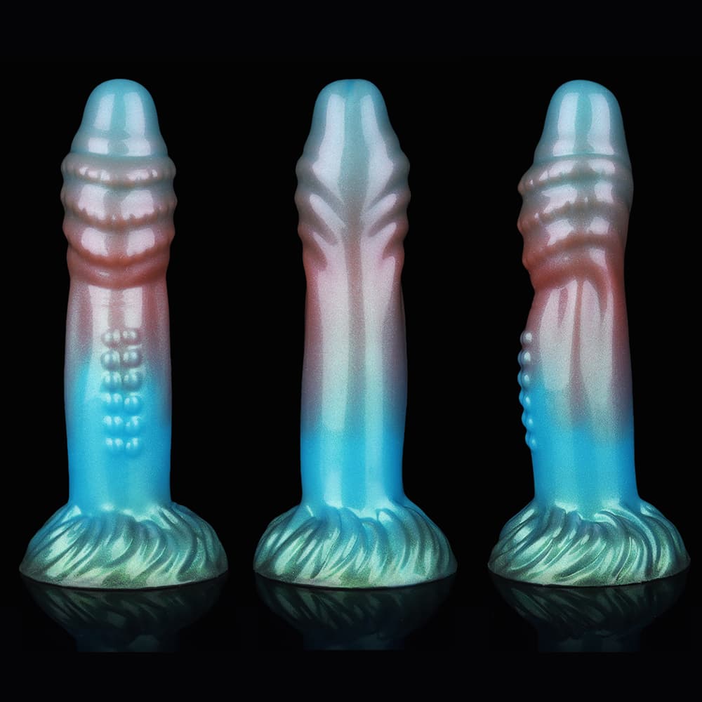 Knotdildo Tap Rainbow Electric Vibrating Dildo – Silicone Toy