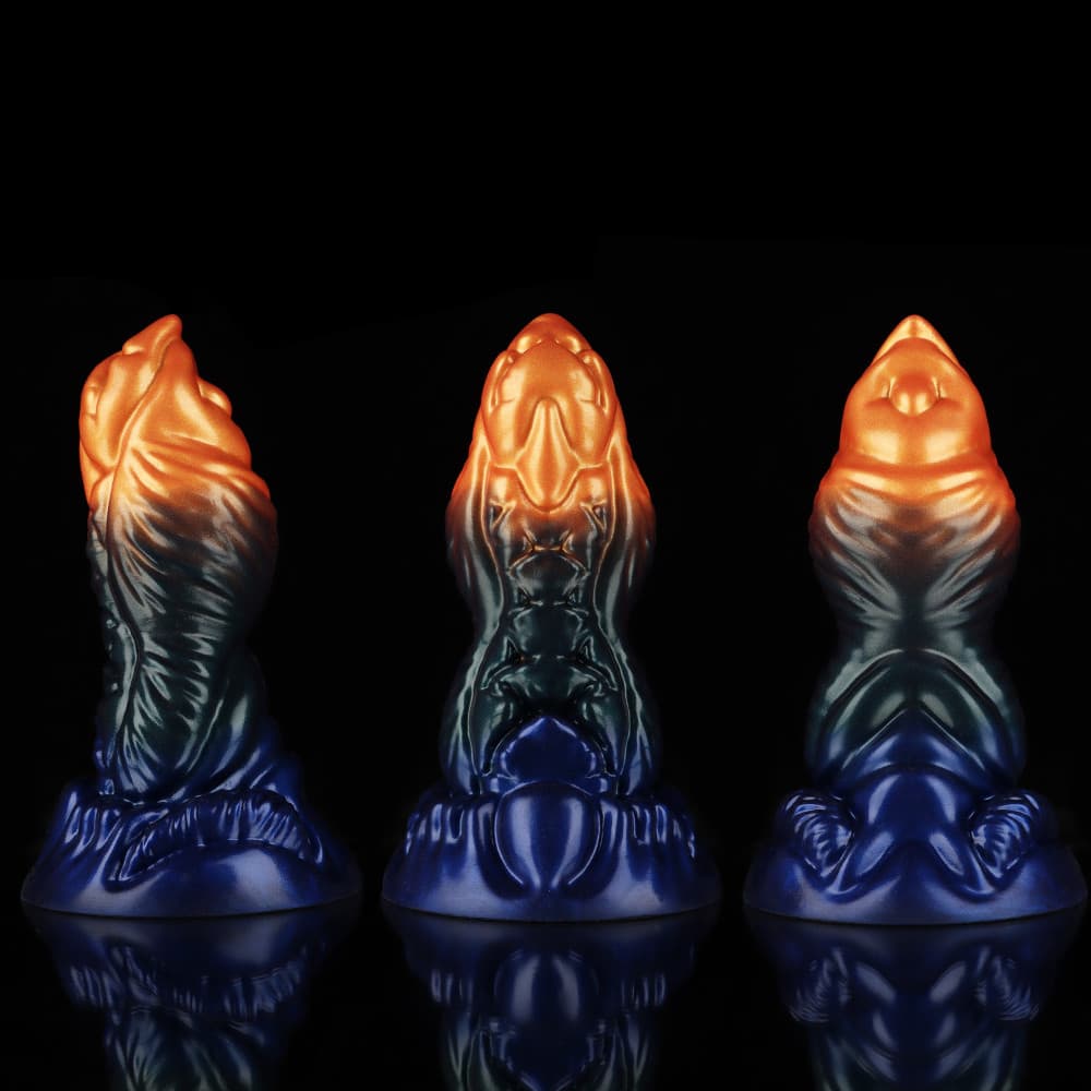 Hawksbill Orange Green Blue Dildo Animal Dildo