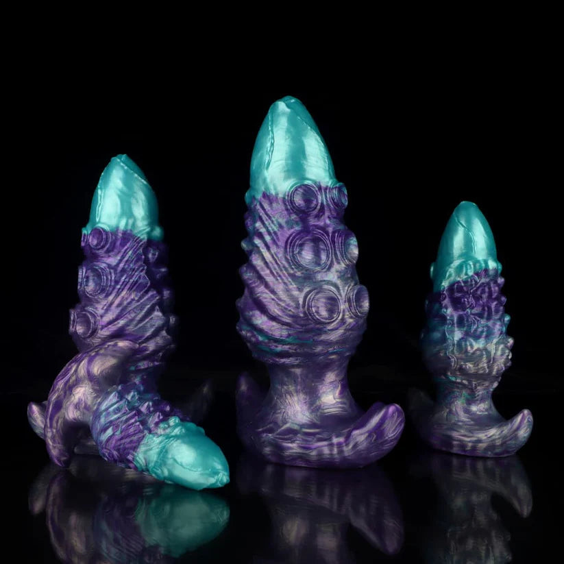 Knotdildo Starry Sky Gradient Blue Purple Butt Plugs – Premium Fantasy Toy