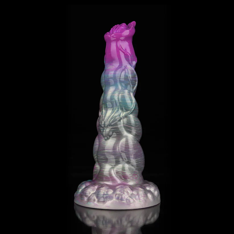 Knotdildo Sphinx Gradient Purple Dildo – Fantasy Textured Adult Silicone Toy