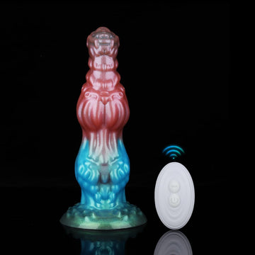 Knotdildo Dog Rainbow Electric Vibrating Dildo – Silicone Fantasy Toy