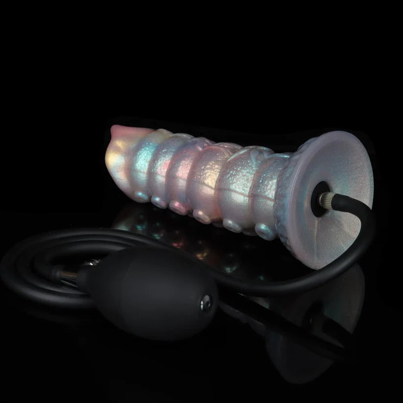 Knotdildo Dennis Colorful Inflatable Ovipositor Dildo (3 Eggs)