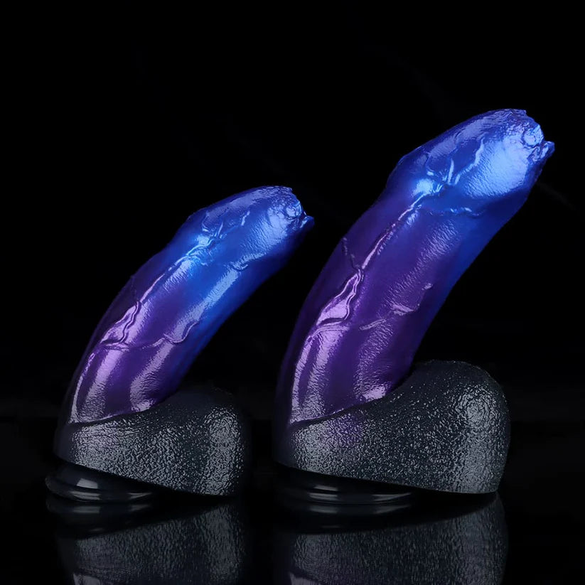 Knotdildo Naga Blue Purple Fantasy Dildo – Premium Silicone Knot Toy
