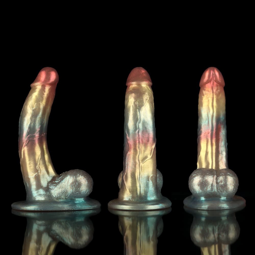 Knotdildo Bent Gentleman Rainbow Fantasy Dildo – Silicone Adult Toy