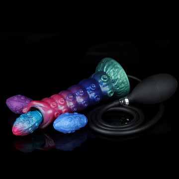Inflatable Ovipositor Dildo – 3 Eggs Included, Expandable Fantasy Toy, Soft Realistic Feel