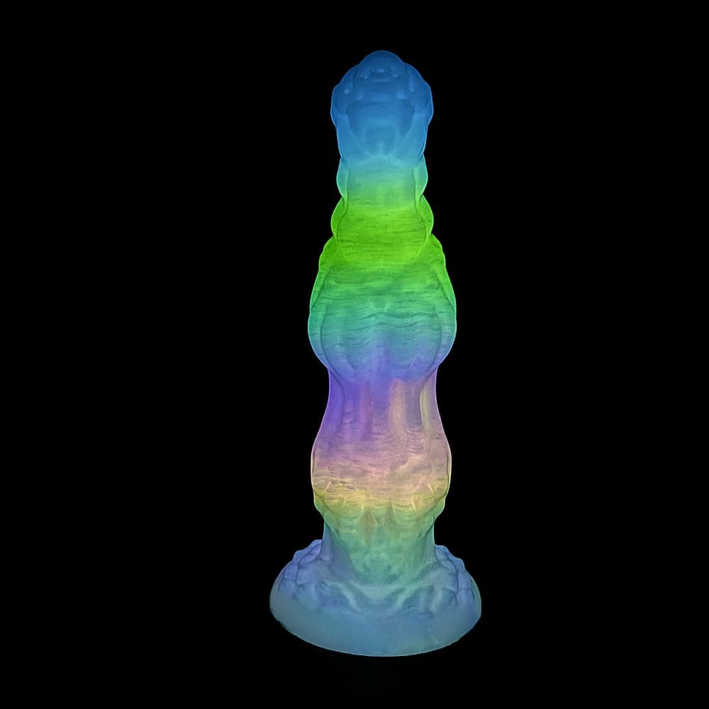 Knotdildo Dog Luminous Electric Vibrating Dildo – Silicone Toy