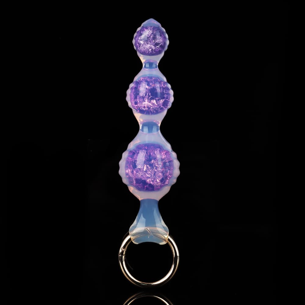 Knotdildo Ripple Crystal Butter Plug – Three-Texture Silicone Anal Plug Toy