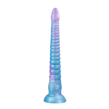 Knotdildo Octopus Tentacle Plug – Gradient Blue Purple Glow Silicone Toy
