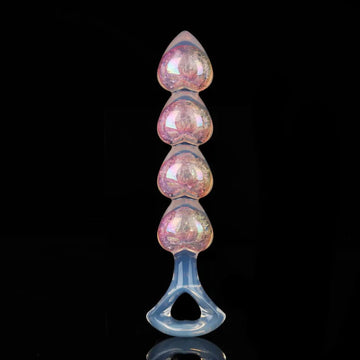 Knotdildo Crystal Silicone Plug with Heart Design – 3 Color Options